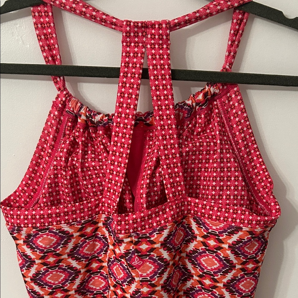 Prana Dress Women’s XL Pink Quin Geometric Mini Stretch Outdoor - Picture 5 of 15